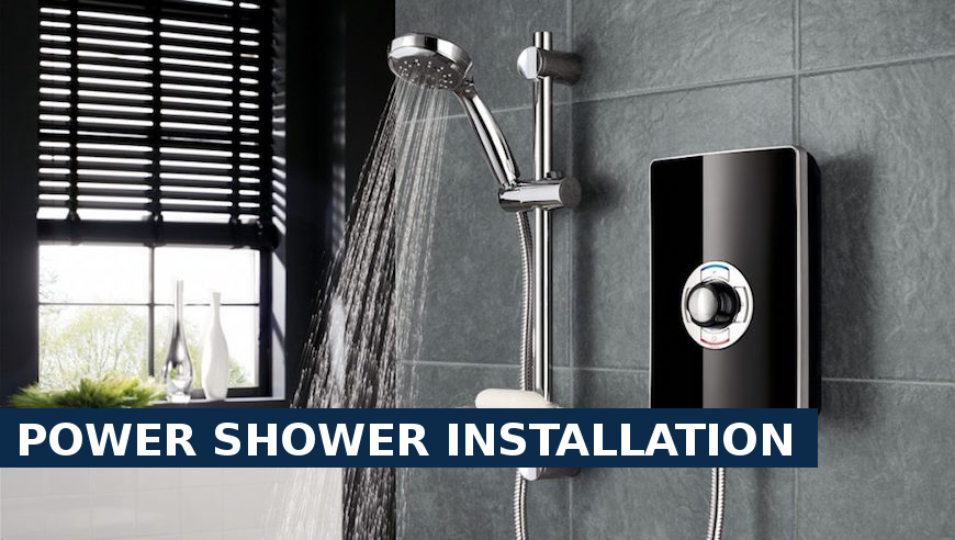 Power shower installation Wallington